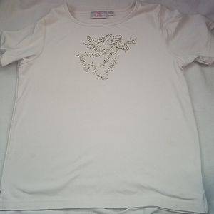 Quacker Factory Angel with horn shirt Med